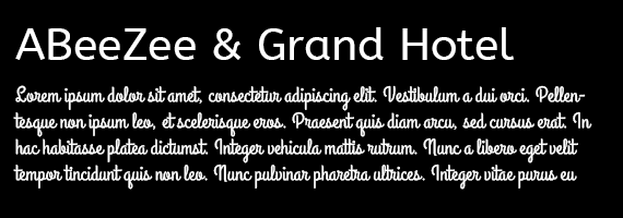Original illustration or type specimen from Great Google Web Font Combinations - Part 2