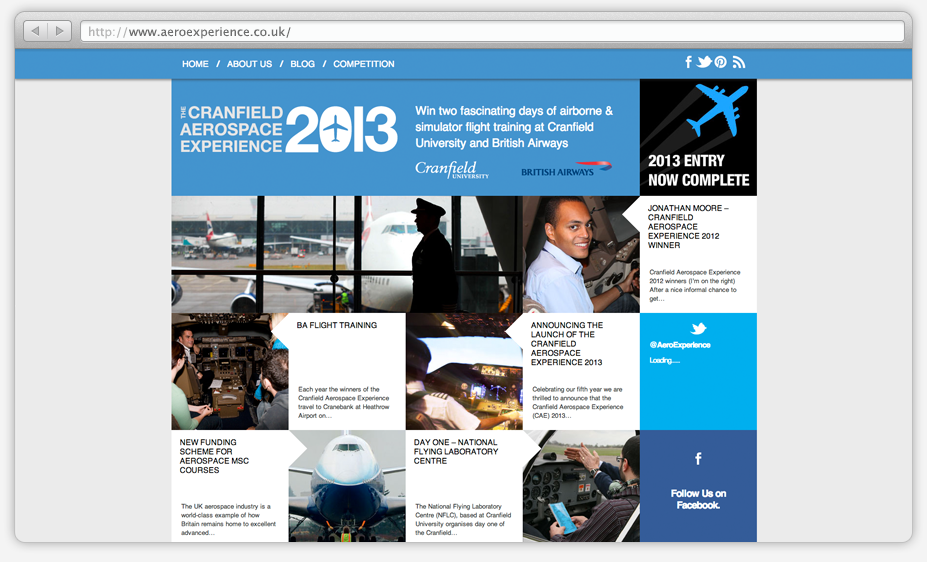 Aerospace Experience — archived project view