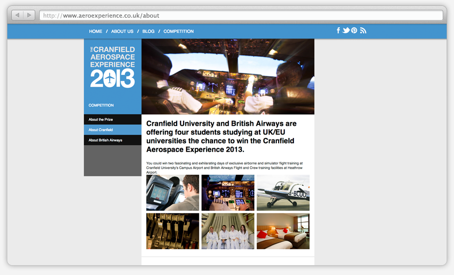 Aerospace Experience — archived project view