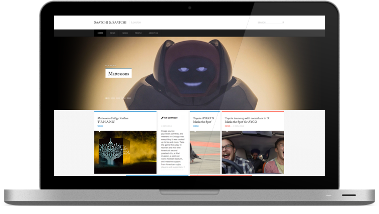 Saatchi and Saatchi — original archived website screen