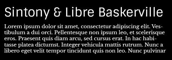 Original illustration or type specimen from Great Google Web Font Combinations - Part 2