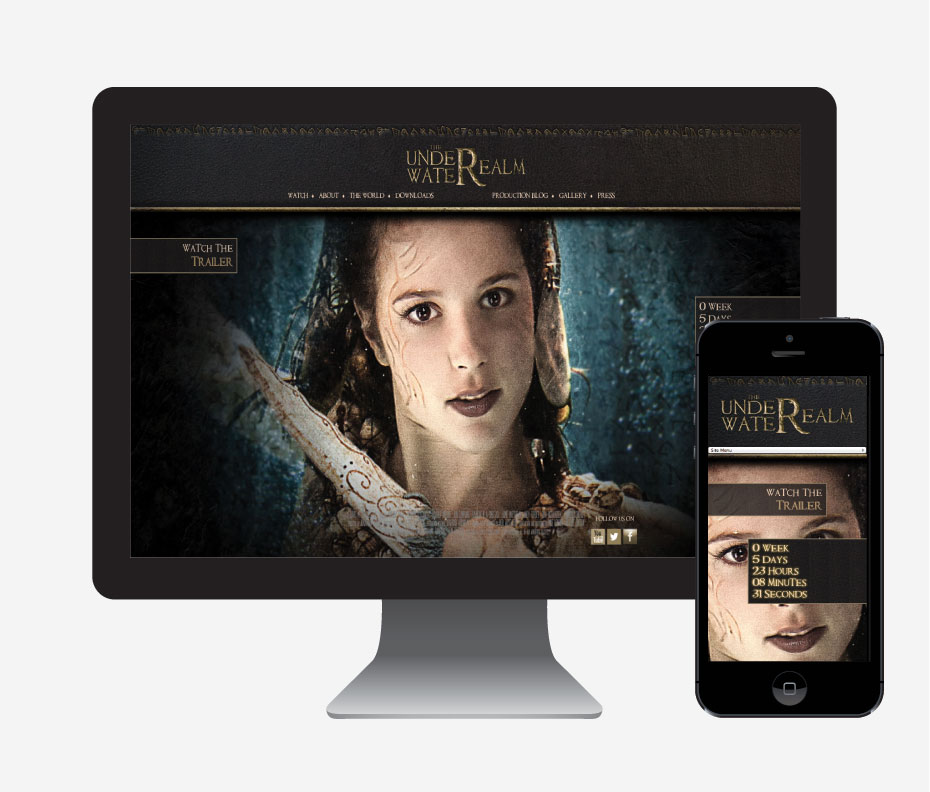 The Under Water Realm — original archived website screen