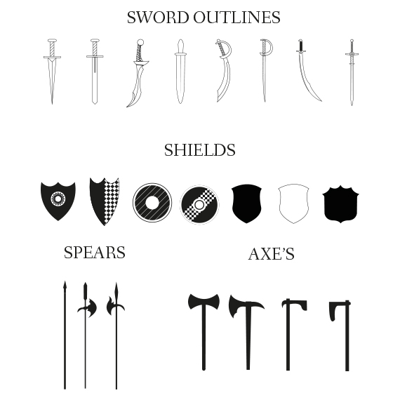 Original illustration or type specimen from Free Weapons Vector Icon Pack
